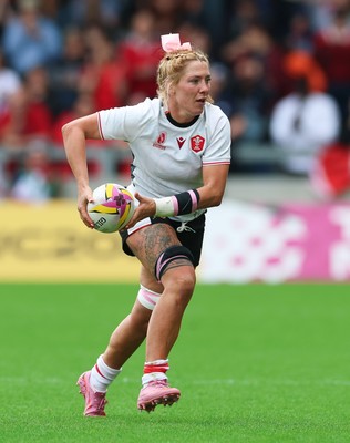 300825 - Canada v Wales, Women’s Rugby World Cup - Georgia Evans of Wales