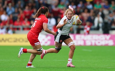 300825 - Canada v Wales, Women’s Rugby World Cup - Georgia Evans of Wales