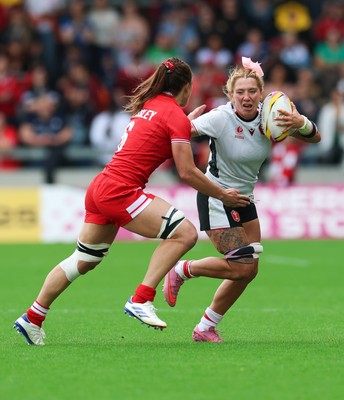 300825 - Canada v Wales, Women’s Rugby World Cup - Georgia Evans of Wales