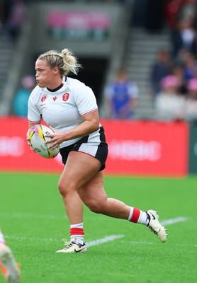 300825 - Canada v Wales, Women’s Rugby World Cup - Kelsey Jones of Wales