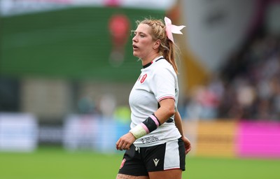 300825 - Canada v Wales, Women’s Rugby World Cup - Georgia Evans of Wales