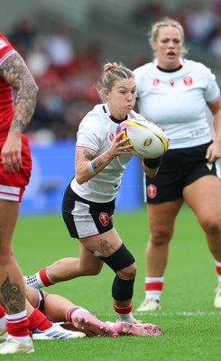 300825 - Canada v Wales, Women’s Rugby World Cup - Keira Bevan of Wales