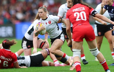 300825 - Canada v Wales, Women’s Rugby World Cup - Keira Bevan of Wales