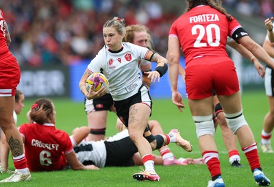 300825 - Canada v Wales, Women’s Rugby World Cup - Keira Bevan of Wales