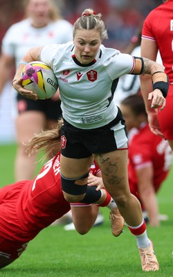 300825 - Canada v Wales, Women’s Rugby World Cup - Keira Bevan of Wales