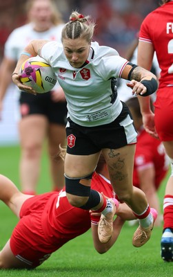 300825 - Canada v Wales, Women’s Rugby World Cup - Keira Bevan of Wales