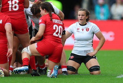 300825 - Canada v Wales, Women’s Rugby World Cup - Branwen Metcalfe of Wales