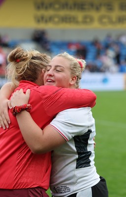 300825 - Canada v Wales, Women’s Rugby World Cup - Molly Reardon of Wales at the end of the match