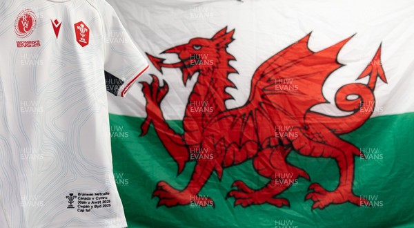 300825 - Canada v Wales, Women’s Rugby World Cup - Branwen Metcalfe of Wales’ match shirt in the Wales team changing room set for her first cap against Canada