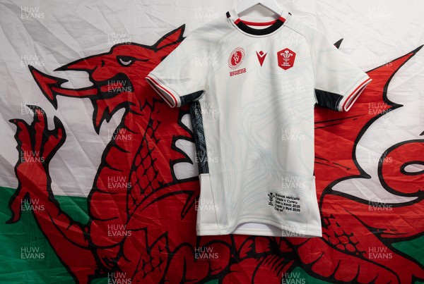300825 - Canada v Wales, Women’s Rugby World Cup - Branwen Metcalfe of Wales’ match shirt in the Wales team changing room set for her first cap against Canada