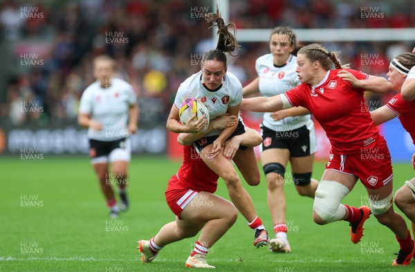 300825 - Canada v Wales, Women’s Rugby World Cup - Nel Metcalfe of Wales