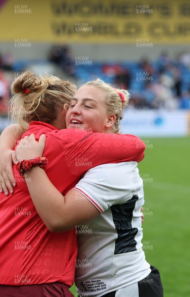300825 - Canada v Wales, Women’s Rugby World Cup - Molly Reardon of Wales at the end of the match