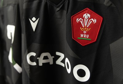 270822 - Canada Women v Wales Women, Summer 15’s World Cup Warm up match - Wales match playing kit is set out in the changing room ahead of the match