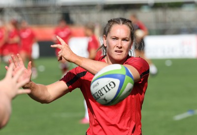 270822 - Canada Women v Wales Women, Summer 15’s World Cup Warm up match - Kat Evans of Wales during warm up