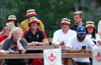 270822 - Canada Women v Wales Women, Summer 15’s World Cup Warm up match - Wales fans turn up to support the women