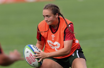 270822 - Canada Women v Wales Women, Summer 15’s World Cup Warm up match - Caitlin Lewis of Wales during warm up