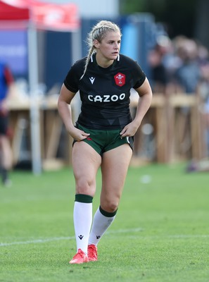 270822 - Canada Women v Wales Women, Summer 15’s World Cup Warm up match - Carys Williams-Morris of Wales