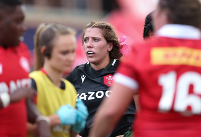 270822 - Canada Women v Wales Women, Summer 15’s World Cup Warm up match - Georgia Evans of Wales