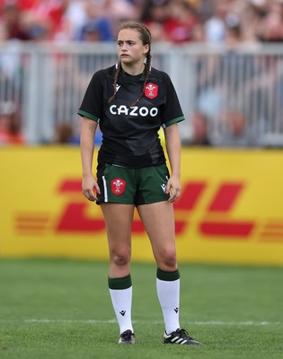 270822 - Canada Women v Wales Women, Summer 15’s World Cup Warm up match - Caitlin Lewis of Wales