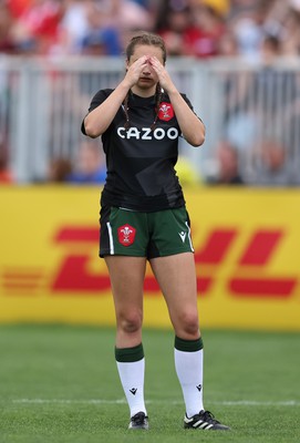 270822 - Canada Women v Wales Women, Summer 15’s World Cup Warm up match - Caitlin Lewis of Wales