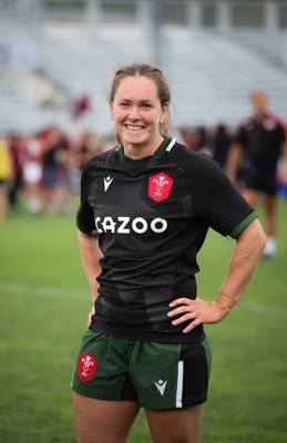 270822 - Canada Women v Wales Women, Summer 15’s World Cup Warm up match - Kat Evans of Wales at the end of the match