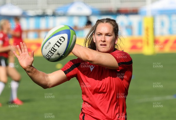 270822 - Canada Women v Wales Women, Summer 15’s World Cup Warm up match - Kat Evans of Wales during warm up