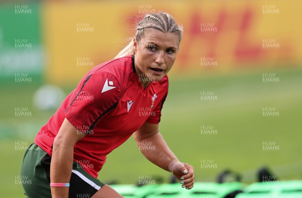 270822 - Canada Women v Wales Women, Summer 15’s World Cup Warm up match - Lowri Norkett of Wales during warm up