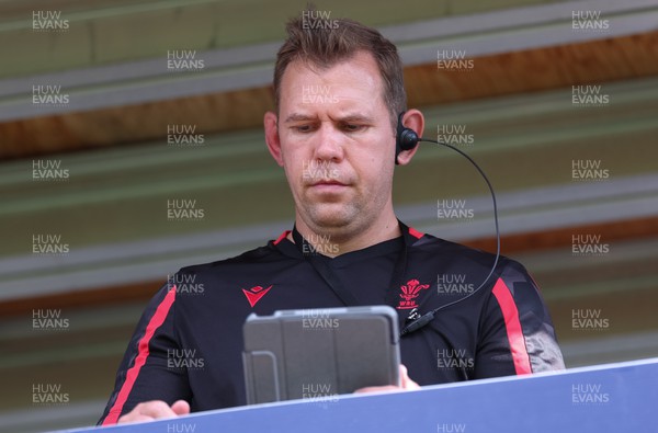 270822 - Canada Women v Wales Women, Summer 15’s World Cup Warm up match - Wales head coach Ioan Cunningham during the match
