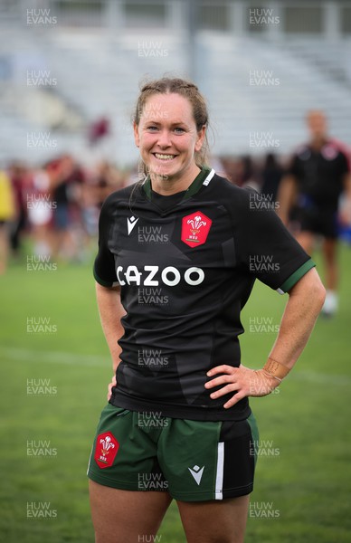 270822 - Canada Women v Wales Women, Summer 15’s World Cup Warm up match - Kat Evans of Wales at the end of the match