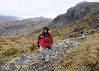 24.03.10 -  Brains Captains Kilimanjaro Climb - Colin Charvis during a climb up Snowdon in training for the Brains Captains Kilimanjaro Climb. 