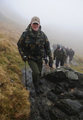 24.03.10 -  Brains Captains Kilimanjaro Climb - Robert Norster during a climb up Snowdon in training for the Brains Captains Kilimanjaro Climb. 