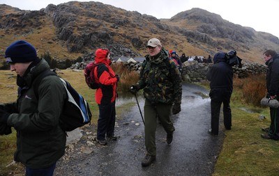 24.03.10 -  Brains Captains Kilimanjaro Climb - Robert Norster during a climb up Snowdon in preparation for the Brains Captains Kilimanjaro Climb. 