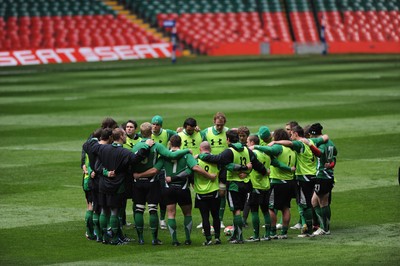 12.02.10 Wales rugby training... The team prepare at the Millennium Stadium, 