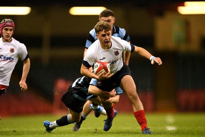 081221 - Cardiff and Vale College v Llandovery College - Nationals Schools and Colleges Cup Final - Thomas Edwards of Llandovery