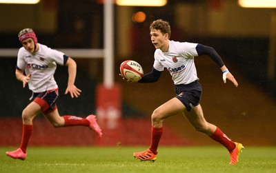 081221 - Cardiff and Vale College v Llandovery College - Nationals Schools and Colleges Cup Final - Iwan Hughes of Llandovery