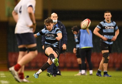 081221 - Cardiff and Vale College v Llandovery College - Nationals Schools and Colleges Cup Final - Harrison James of Cardiff and Vale College