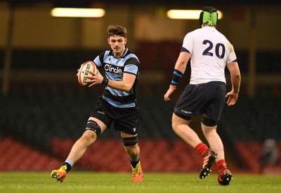 081221 - Cardiff and Vale College v Llandovery College - Nationals Schools and Colleges Cup Final - Cameron Grewcott of Cardiff and Vale College