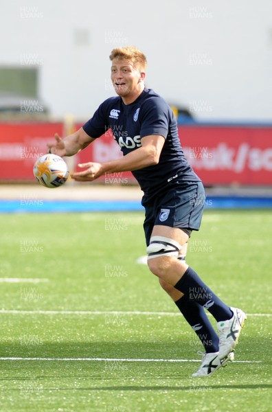 200313 - Cardiff Blues Training -Macauley Cook trains on the new pitch 