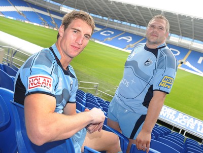 04.08.09 - Rugby New signings for Cardiff Blues, Sam Norton Knight and Darren Morris 