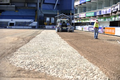 Cardiff Blues Artificial Pitch Installation 120713