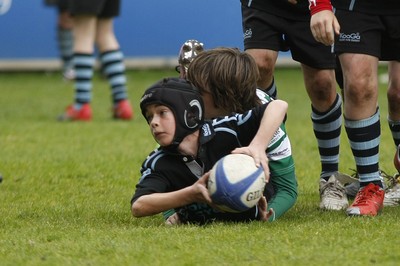 25.04.10 Cowbridge U10's v Rumney U10's - Blues Cup - Action from The Under 10's Blues' cup Final: Cowbridge v Rumney. 