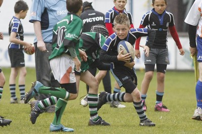 25.04.10 Rumney U11's v Gwernyfed U11's - Blues Cup - Action from The Under 11's Blues' cup Final: Rumney v Gwernyfed. 