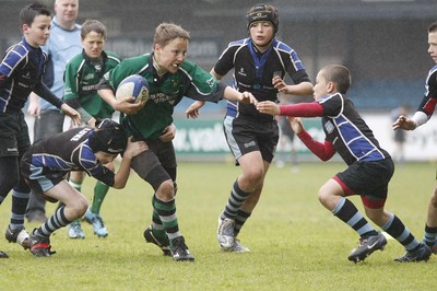 25.04.10 Rumney U11's v Gwernyfed U11's - Blues Cup - Action from The Under 11's Blues' cup Final: Rumney v Gwernyfed. 