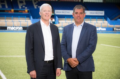 010819 - New Cardiff Blues Directors - Andrew Williams with Cardiff Blues Chief Executive Richard Holland