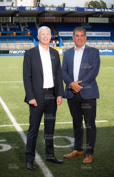 010819 - New Cardiff Blues Directors - Andrew Williams with Cardiff Blues Chief Executive Richard Holland