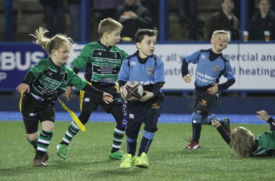180316 - Cardiff Blues v Munster Rugby - GuinnessPro12 -Half time Under 8 Tag at The Cardiff Blues