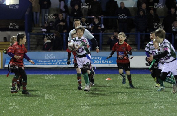 180316 - Cardiff Blues v Munster Rugby - GuinnessPro12 -Half time Under 8 Tag at The Cardiff Blues