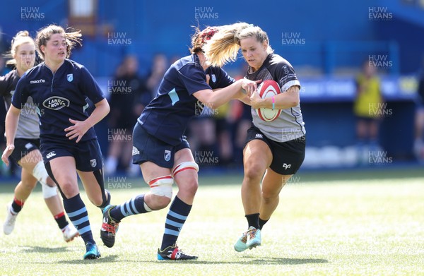 010919 - Cardiff Blues v Ospreys, WRU Women's Regional Championship - Kerin Lake of Ospreys charges at the Blues defence