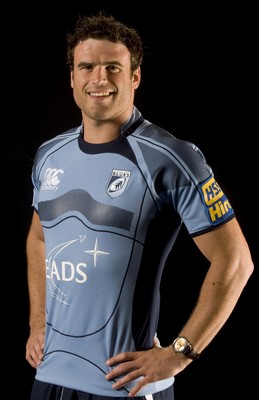 12.08.08...Cardiff Blues... Cardiff Blues  player Jamie Roberts with the new EADS sponsored shirt. 