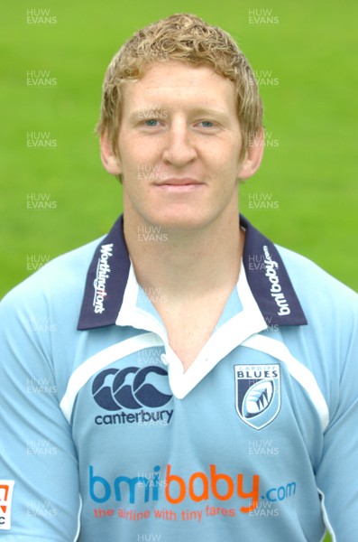 05.07.07 - Cardiff Blues Squad Portraits 2007/2008 - Bradley Davies 